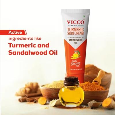 Vicco Turmeric Skin Cream with Sandalwood Oil 30 g - Skin-Treatment