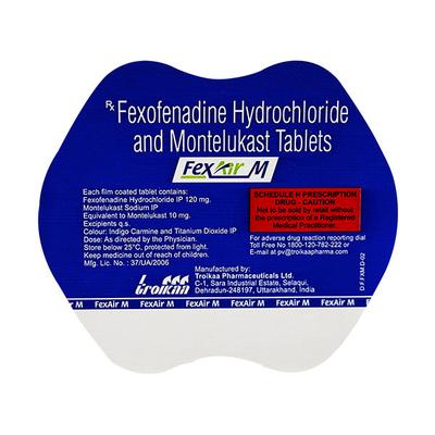 FEXAIR M Tablet 10's - Allergies-Ant