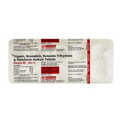 OZYM D Tablet 10's - Pain relief-Nsa