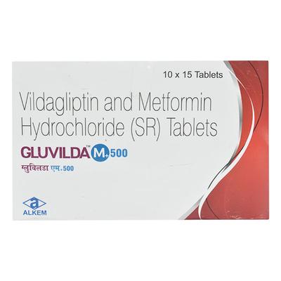 GLUVILDA M+ 500 Tablet 15's - Diabetes-Ant