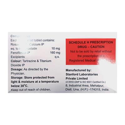 IMPUROSE F 10 Tablet 10's - High Cholesterol-Dys