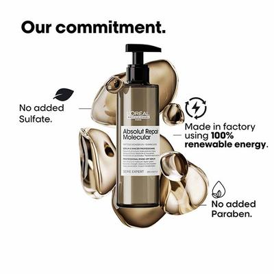 L'Oreal Professionnel Absolut Repair Molecular Deep Repairing Hair Rinse-Off Serum for Damaged Hair 250 ml - Hair Serums