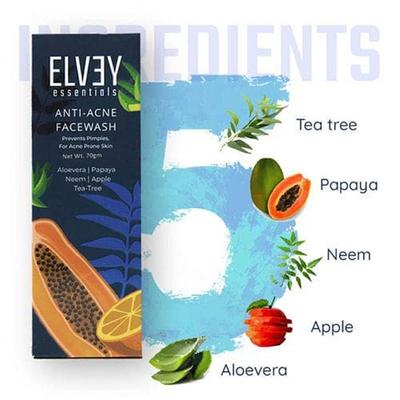 Elvey Essentials Salicylic Acid Anti-Acne Face wash 70 gm - Face Washes