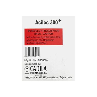 ACILOC 300+ Tablet 20's - Ulcer/Reflux/Flatulence-Aaa