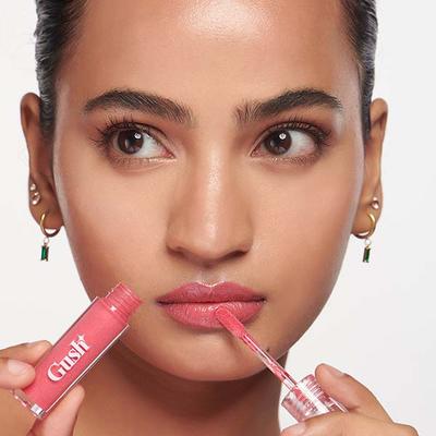 Gush Beauty Glaze Lip Oil Gloss High Shine and Hydrating Pink Gloss - Candy Glaze 2.8 ml - Lip Glosses