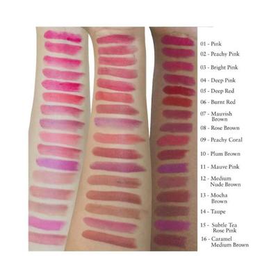 Just Herbs Ayurvedic Creamy Matte Lipstick with Jojoba Oil & Vitamin E Deep Pink 4.2gm - Lipsticks