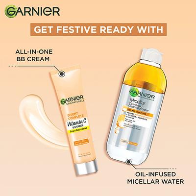 Garnier Bright Complete Vitamin C Beauty Benefit Cream Spf 24/PA+++ Uva/Uvb Protection For All Skin Types 18gm - Bb & Cc Creams