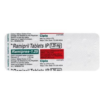 Ramipres 1.25mg Tablet 10'S - Hypertension-ACE