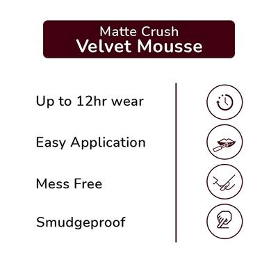 Matt Look Velvet Smooth Non - Transfer, Long Lasting & Water Proof Lipstick, Indian Red 2 gm - Lipsticks