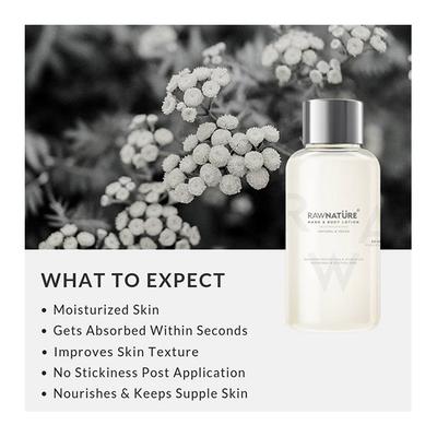 Raw Nature Hand & Body Lotion - Helichrysum & Sage 60 gm - Lotions & Creams
