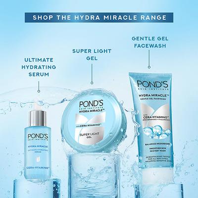 Pond's Hydra Miracle Super Light Gel with Hyaluronic 300 ml - Face Moisturizers