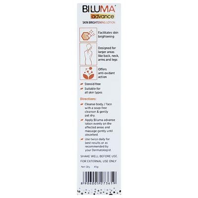 BILUMA ADVANCE SKIN BRIGHTENING Lotion 45gm - Lotions & Creams