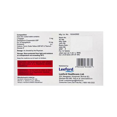 DAPAFORD LN 5 Tablet 15's - Diabetes-Ant