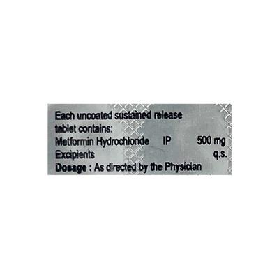ELCEMET 500 SR Tablet 10's - Diabetes-Ant