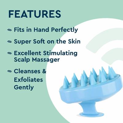 GUBB Stimulating Scalp Massager Brush, Shampoo Brush with Soft Silicone Bristles 1's - Hair Brushes