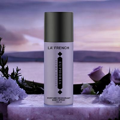 La French Euphoria Deodorant for Men and Women 150 ml - Deodorants/Roll-Ons