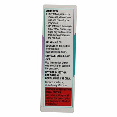 TRAVACOM Ophthalmic Solution 2.5ml - Glaucoma-Ant