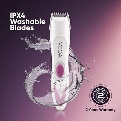 VEGA Feather Touch 4 In 1 Trimmer for Women, Eyebrows Nose Face & Bikini Area (VHBT-03) 1's - Shaving & Hair Removal