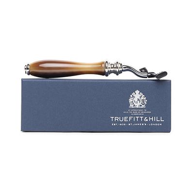 Truefitt and Hill Faux Horn Mach 3 Shaving Razor Chrome Wellington Essential Grooming Collection For Men 1's - Razors & Cartridges