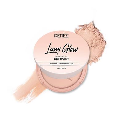 Renee Cosmetics Lumi Glow Highlighting Compact Satin Beige 9 gm - Compact Powder