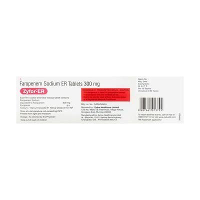 ZYFOR ER 300 Tablet 10's - Bacterial Infections-OBL
