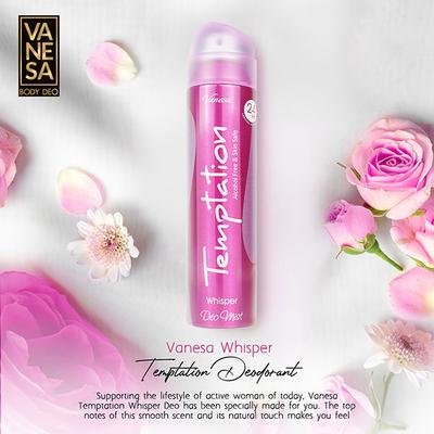 Vanesa Whisper Deodorant Perfume Body Spray 150 ml - Women Deodorants/Roll-Ons