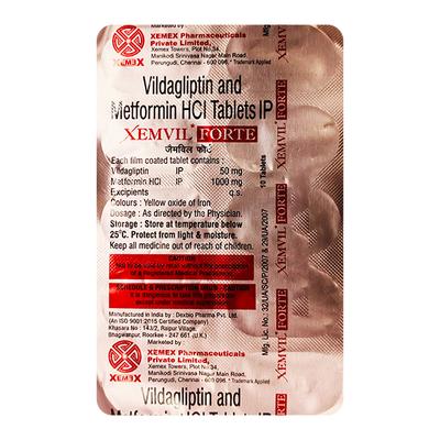 XEMVIL FORTE Tablet 10's - Diabetes-Ant