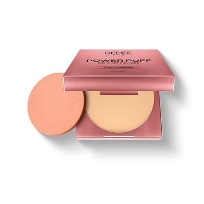 Renee Pro Power Puff Compact Powder- 030 Encourage 9 gm - Compact Powder