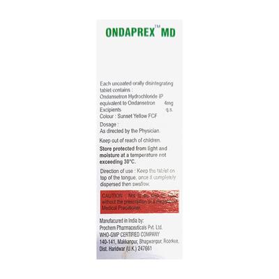 ONDAPREX MD Tablet 10's - Vomitting/Emesis-Ant