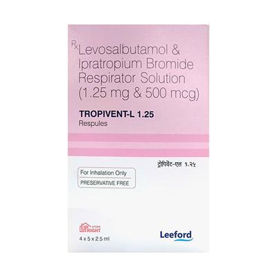 TROPIVENT L 1.25 Respules 5x2.5ml - General-P