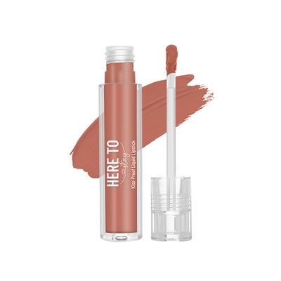 Swiss Beauty Here To Stay Liquid Matte Lipstick With Kiss-Proof Formula Infused With Vitamin E Nudist Love 3 ml - Liquid Lipsticks