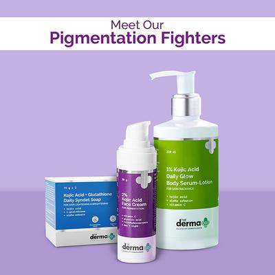 The Derma Co. 2% Kojic Acid Face Serum with 1% Alpha Arbutin & Niacinamide for Dark Spots And Pigmentation 10 ml - Face Serum