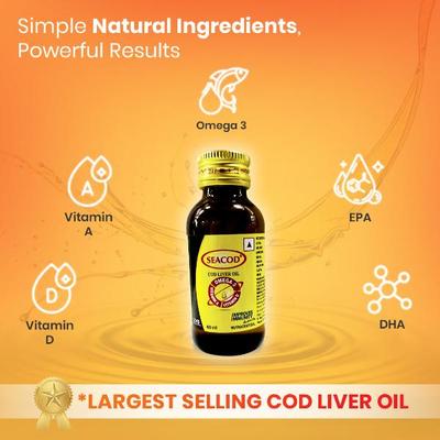 Seacod Cod Liver Oil (Type B) BP 60 ml - Multi-Vitamins