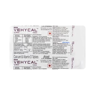 Vehycal New (Non-Veg) Tablet 10's - Supplements-Cal