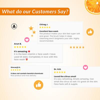 Fixderma Vitamin-C Foaming Face Cleanser 100 ml - Face Wash & Cleansers