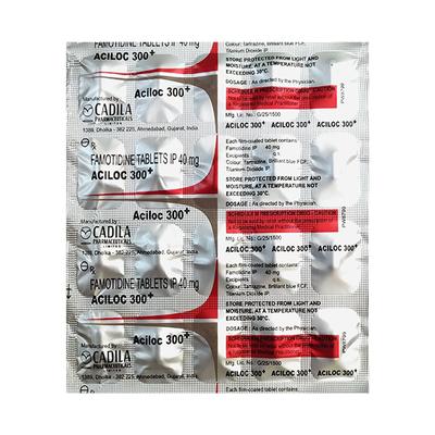 ACILOC 300+ Tablet 20's - Ulcer/Reflux/Flatulence-Aaa