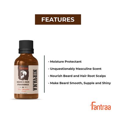 Fantraa Beard & Hair Fragrance Oil Nirvana 30 ml - Beard Oil