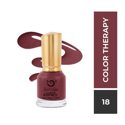 Matt Look Nails Makeup Colour Therapy Nail Polish, Shade No - 18 14 ml - Nail Polish