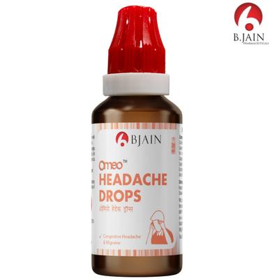 Bjain Omeo Headache Drops 30 ml - Homeopathic Drops