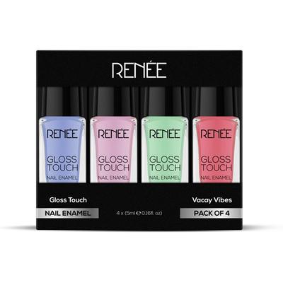 Renee Gloss Touch Vacay Vibes Nail Enamels 5ml each 4's - Nail Polish