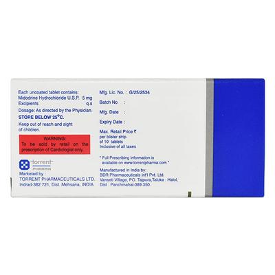 MIDORISE 5 Tablet 10's - Hypotension-Vas