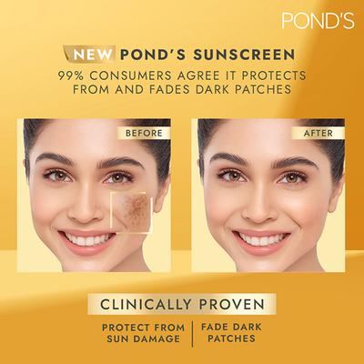 Ponds Serum Boost Sunscreen Cream SPF 55 PA ++ UVA UVB Lightweight Cream 50gm - Body Sunscreen