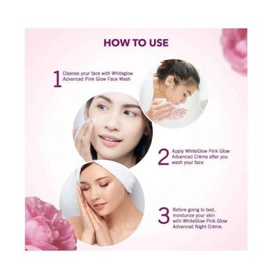 Lotus Herbals Whiteglow Advanced Pink Glow Face Wash 100 Gm - Face Wash & Cleansers