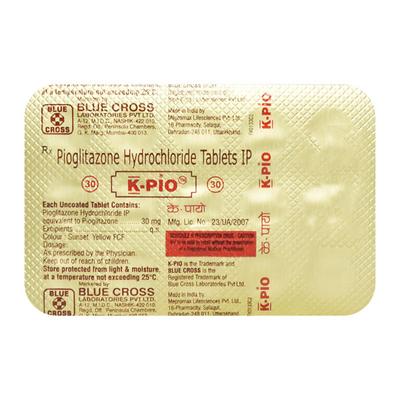K Pio 30mg Tablet 15'S - Diabetes-Ant