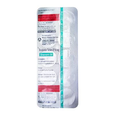 TRUVERT 16mg Tablet 10's - Vertigo-Ant