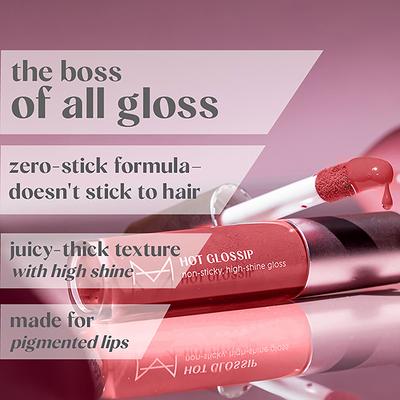 House Of Makeup Hot Glossip Non-Sticky, High-Shine Gloss - Berry Discreet 4.7 ml - Lip Glosses