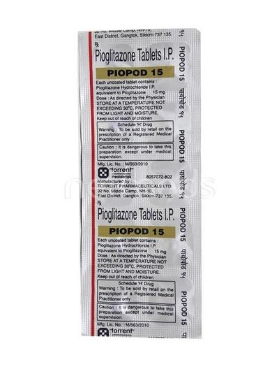 Piopod 15mg Tablet 10'S - Diabetes-Ant
