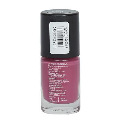 Glimmer Nail Polish Onion Red 5 ml - Nail Polish
