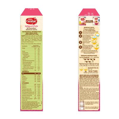 Nestle Cerelac Stage 4 (12 Months+) Powder 300 gm- Multigrain & Fruits (Refill Pack) - Baby And Infant Supplements