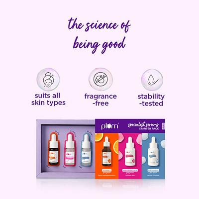 Plum Specialist Serums - Starter Pack Set of 5 Mini Serums 15 ml - Face Serum